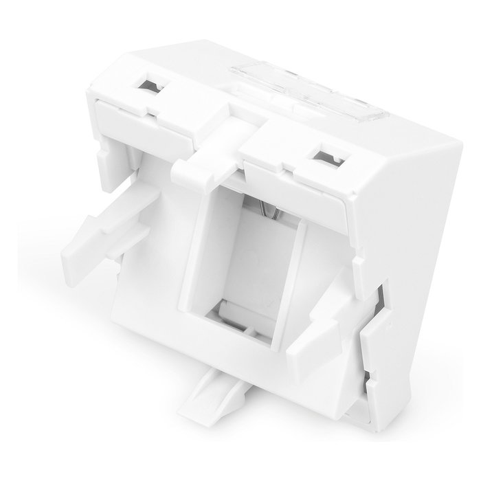 DIGITUS Adaptador Keystone angular blanco de 1 puerto