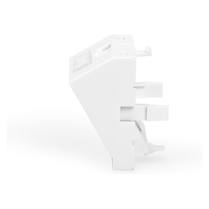 DIGITUS Adaptador Keystone angular blanco de 1 puerto