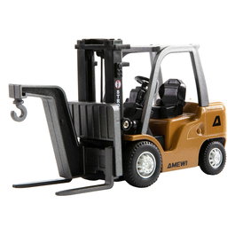 AMEWI Carretilla Elevadora de Control Remoto 1:64 RTR, Mini Gabelstapler, Escala 22715, 2.4 GHz, 2 Velocidades, Batería LiPo 200mAh, Para Niños +6 Años