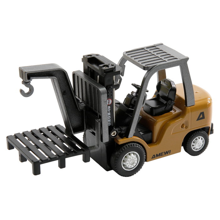 AMEWI Carretilla Elevadora de Control Remoto 1:64 RTR, Mini Gabelstapler, Escala 22715, 2.4 GHz, 2 Velocidades, Batería LiPo 200mAh, Para Niños +6 Años