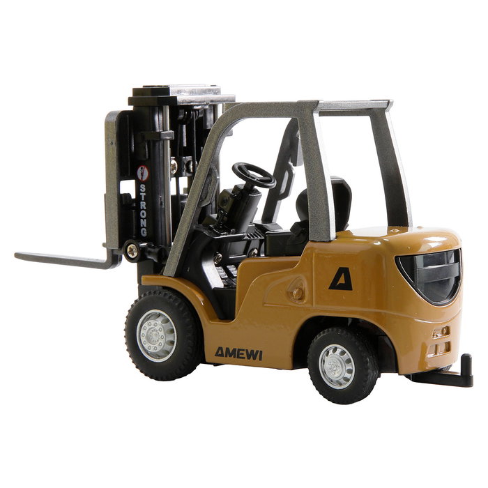 AMEWI Carretilla Elevadora de Control Remoto 1:64 RTR, Mini Gabelstapler, Escala 22715, 2.4 GHz, 2 Velocidades, Batería LiPo 200mAh, Para Niños +6 Años