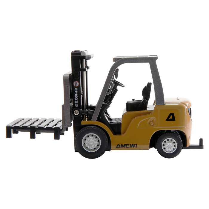 AMEWI Carretilla Elevadora de Control Remoto 1:64 RTR, Mini Gabelstapler, Escala 22715, 2.4 GHz, 2 Velocidades, Batería LiPo 200mAh, Para Niños +6 Años