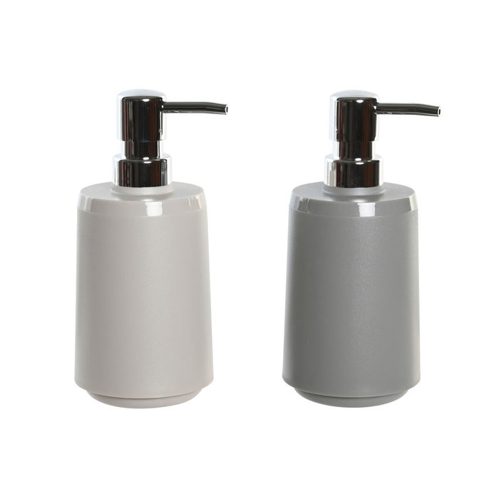 DKD Home Decor Dosificador PS Surtido de 2 Unidades Beige y Gris