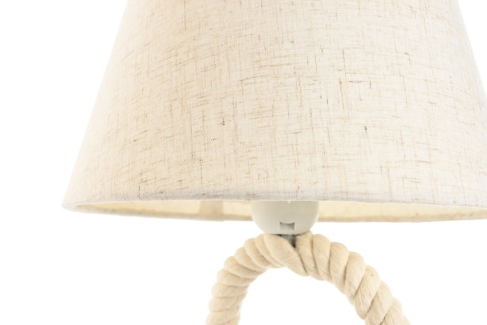 DKD Home Decor Lámpara Sobremesa Mediterraneo Blanco 2 Unidades 25 x 39 x 25 cm