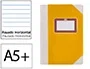 Fernandes Libro Din A5+ Rayado Horizontal 50 Hojas 100 gr Amarillo