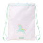 Bolsa Mochila con Cuerdas Safta Unicornio Beige 26 x 34 x 1 cm