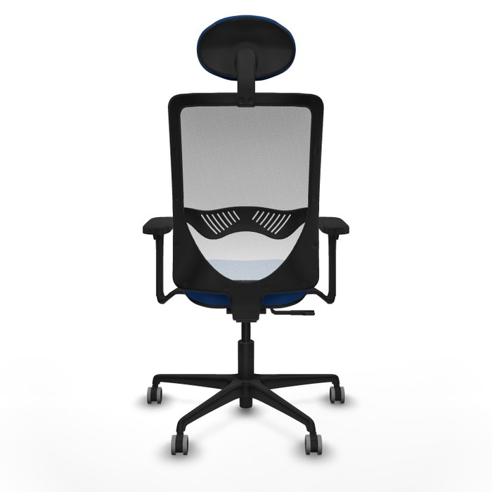 PIQUERAS Y CRESPO Silla de oficina Zulema Azul y Blanco con Mecanismo Sincro
