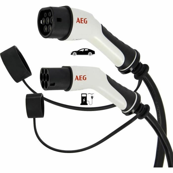 Aeg Cable de carga 16A 5m Trifásico 480V AC para vehículos eléctricos e híbridos enchufables