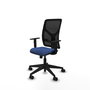 PIQUERAS Y CRESPO Silla de oficina Motilla, Mecanismo Sincro, Azul marino/Negro
