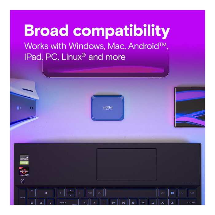 Crucial X10 SSD Portátil 2TB USB 3.2 Tipo C, Disco Duro Sólido Externo Crucial X10 SSD Portátil 2TB USB 3.2 Tipo C, Disco Duro Sólido Externo