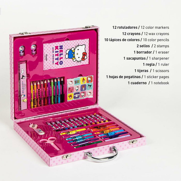 Cerdá Set Papelería Coloreable Maletín Hello Kitty Cerdá Set Papelería Coloreable Maletín Hello Kitty