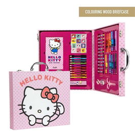 Cerdà Set Papelería Coloreable Maletín Hello Kitty 31.0 x 28.0 x 4.0 cm