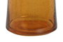 DKD Home Decor Jarra de Cristal Burbujas Ámbar