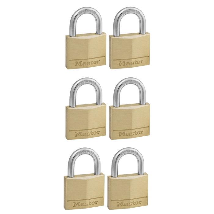 Master Lock Set de 6 Candados de 22 mm con Cierre Simultáneo Master Lock Set de 6 Candados de 22 mm con Cierre Simultáneo