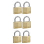 Master Lock Set de 6 Candados de 22 mm con Cierre Simultáneo