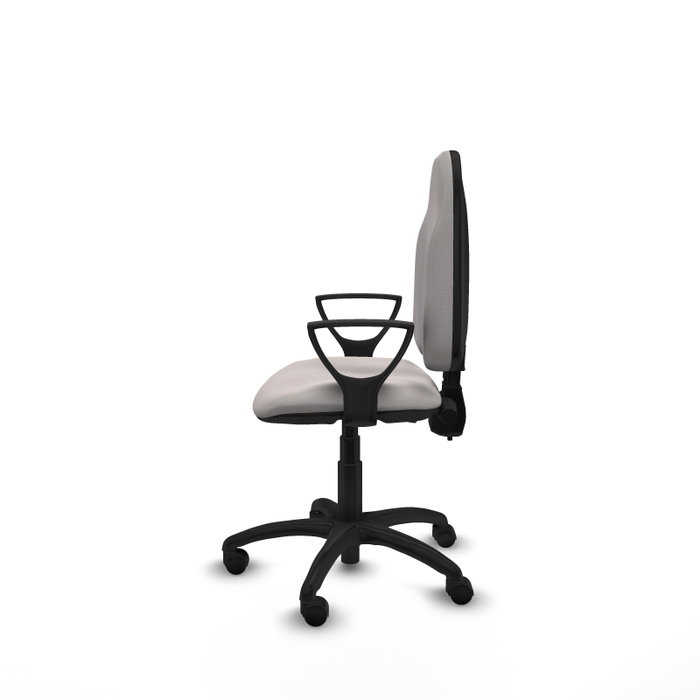 PIQUERAS Y CRESPO Silla de oficina Algarra en Blanco con Brazos Fijos