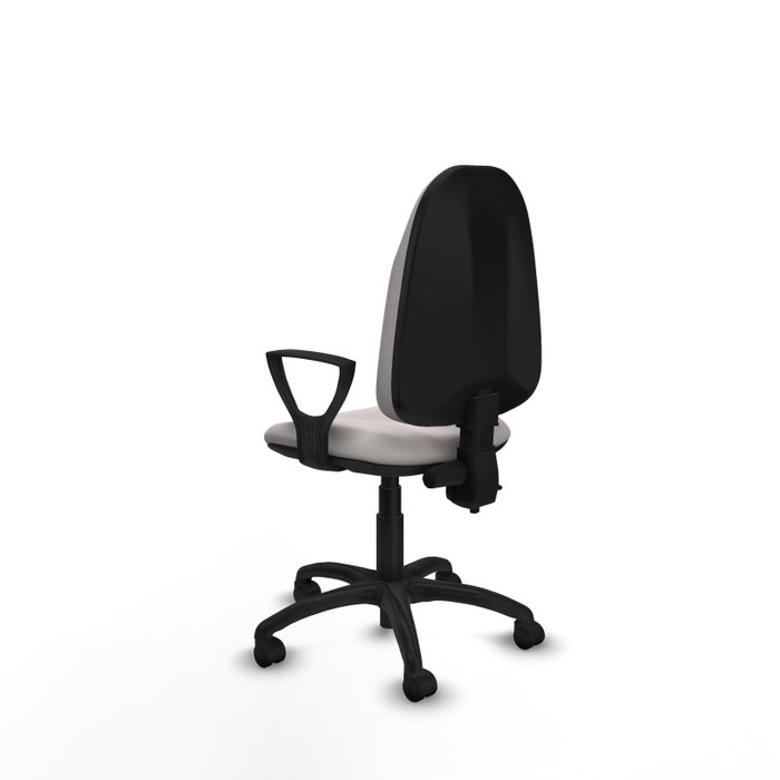 PIQUERAS Y CRESPO Silla de oficina Algarra en Blanco con Brazos Fijos
