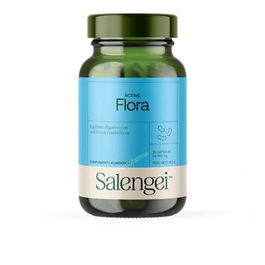 SALENGEI Active Flora 30Cap Suplemento para Flora Bacteriana con Aloe Vera y Saccharomyces Boulardii para Bienestar Digestivo