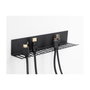 DeLOCK Soporte para cables gris para montaje en pared 318 x 65 mm