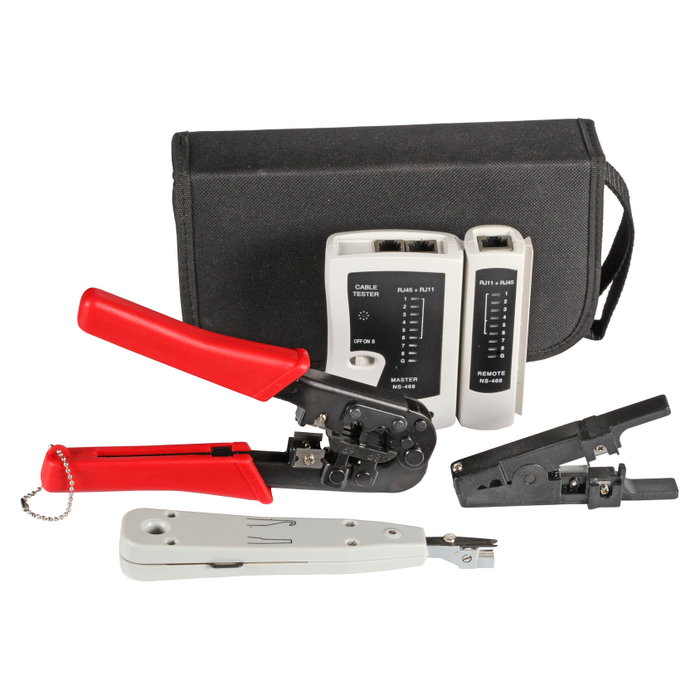 EFB Elektronik 39919.1V2 Kit de herramientas de tecnología de red de 4 piezas con bolsa EFB Elektronik 39919.1V2 Kit de herramientas de tecnología de red de 4 piezas con bolsa