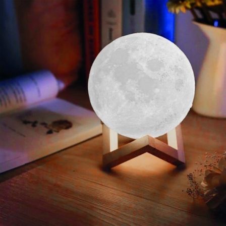 Lámpara Decorativa Jocca Luna 3D/ 3 Modos de Iluminación