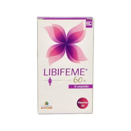 YFARMA Libifeme 60+ 30 Comp. para Mujeres Posmenopáusicas con Sequedad Íntima, Ayuda a la Lubricación Vaginal