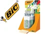 Bic Boligrafo 4 Colores Velours Expositor 30 Unidades Surtidas Retractil Punta Media Tinta Aceite
