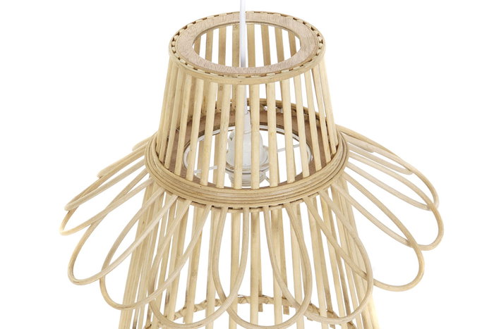 DKD Home Decor Lámpara Techo Urban 40 x 46 x 40 cm Ratán Marrón