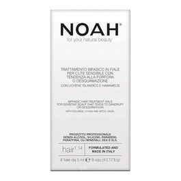 NOAH Tratamiento Bifásico 8 Ampollas para Cuero Cabelludo Sensible con Caspa y Descamación