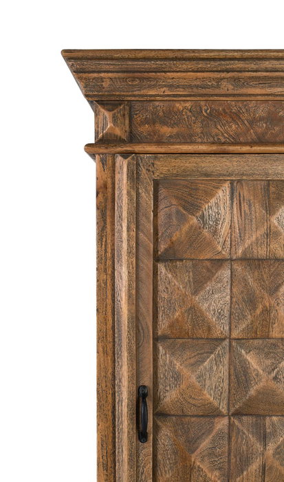 Giner y Colomer Mueble Bar Alto con Puerta Frontal en Madera de Mango Nogal