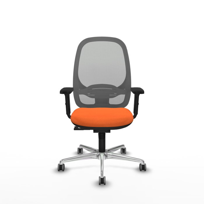 PIQUERAS Y CRESPO Silla de oficina Cilanco con mecanismo Sincro, Naranja y Gris PIQUERAS Y CRESPO Silla de oficina Cilanco con mecanismo Sincro, Naranja y Gris