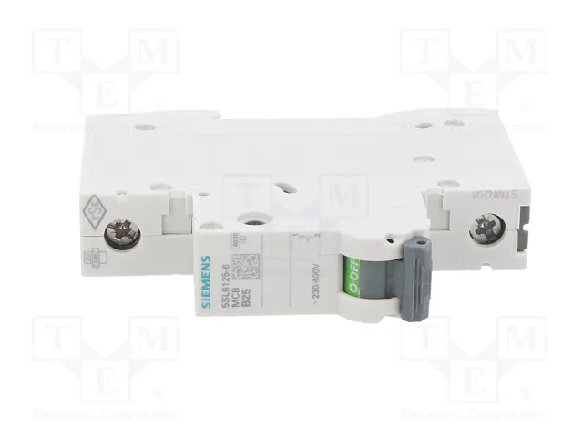 SIEMENS 5SL6125-6 Interruptor magnetotérmico 25A 1P Caract B