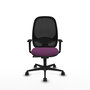 PIQUERAS Y CRESPO Silla de oficina Cilanco con mecanismo Sincro, Morado y Negro