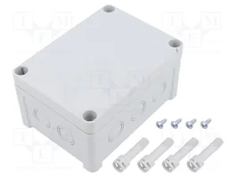 FIBOX Caja de conexiones gris 110x130x65mm