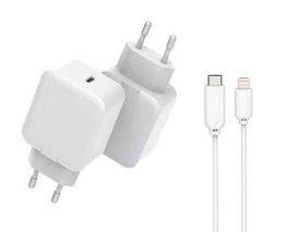 CoreParts Cargador USB-C PD QC3.0 20W con enchufe EU de pared
