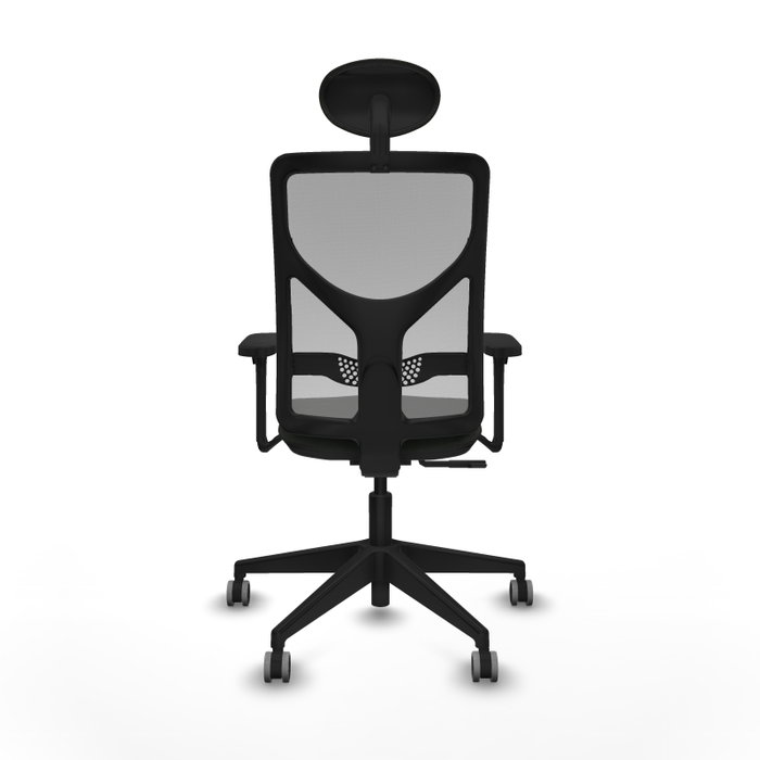 PIQUERAS Y CRESPO Silla de oficina Motilla con mecanismo Sincro, brazos 3D y cabecero fijo, Tela Negro y Malla Gris PIQUERAS Y CRESPO Silla de oficina Motilla con mecanismo Sincro, brazos 3D y cabecero fijo, Tela Negro y Malla Gris