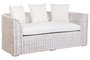 DKD Home Decor Sofá Balinés Blanco 174 x 88 x 69 cm Ratan Algodón con Cojines Fibre outdoor 23