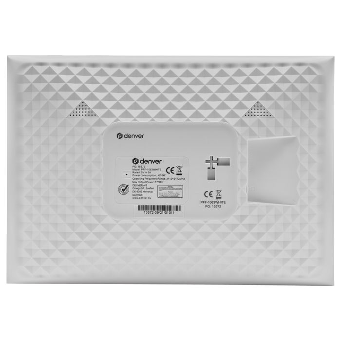 Denver Frameo PFF-1063 MKII Marco Digital Digital Fotos Blanco 10.1 Pulgadas 25.6 cm IPS 1920 x 1200 16 GB Wifi