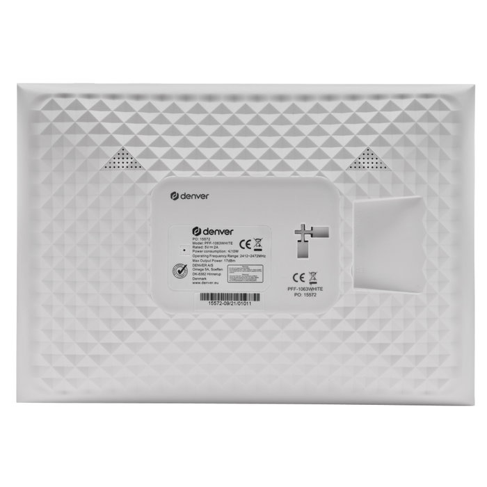 Denver Frameo PFF-1063WHITE Blanco 10,1 pulg 16GB