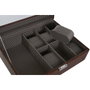 DKD Home Decor Joyero PU Cristal Oxford Marrón
