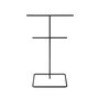 Aberto Design TK-004-B Organizador de Joyero de Metal Negro 15x30cm Elegante y Duradero
