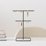 Aberto Design TK-004-B Organizador de Joyero de Metal Negro 15x30cm Elegante y Duradero