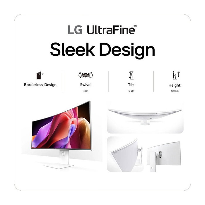 LG UltraFine 40U990A-W 5K2K Nano IPS Black Curvo Blanco LG UltraFine 40U990A-W 5K2K Nano IPS Black Curvo Blanco