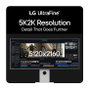 LG UltraFine 40U990A-W 5K2K Nano IPS Black Curvo Blanco