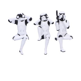 Nemesis Now Stormtrooper Three Wise Sitting Stormtroopers 11 cm