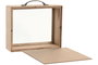 DKD Home Decor Hucha MDF y Cristal Olivo Natural