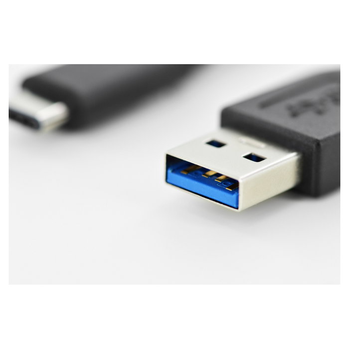 Digitus Cable USB 3.2 Gen 1 USB-C a USB-A, 1m, Negro