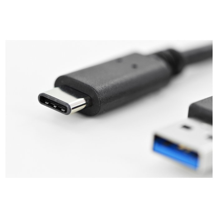 Digitus Cable USB 3.2 Gen 1 USB-C a USB-A, 1m, Negro