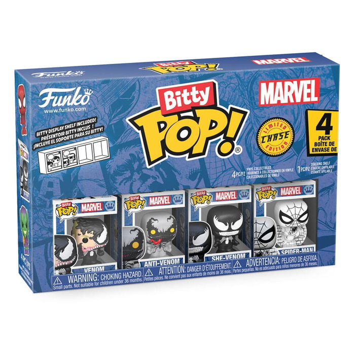 Funko Pack de 4 Figuras Bitty POP! Marvel Spider-Man Venom