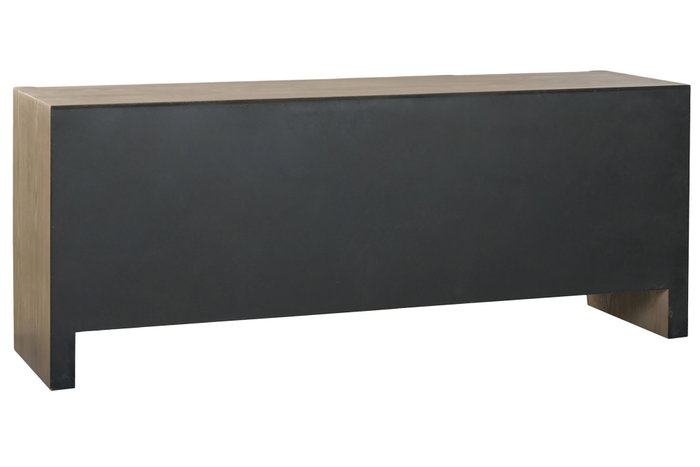 DKD Home Decor Mueble TV Abeto Metal Marrón 140x38x56